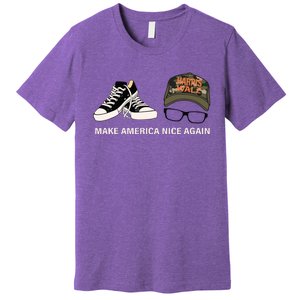 Harris Walz Kamal Make America Nice Again Kamala Rally Premium T-Shirt