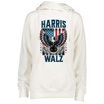 Harris Walz Kamala Harris Walz 2024 Womens Funnel Neck Pullover Hood