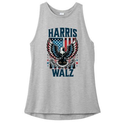 Harris Walz Kamala Harris Walz 2024 Ladies PosiCharge Tri-Blend Wicking Tank