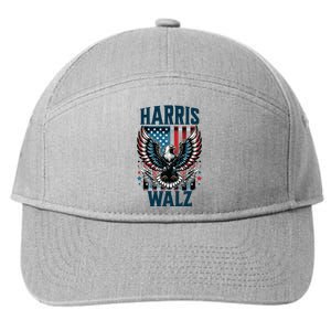 Harris Walz Kamala Harris Walz 2024 7-Panel Snapback Hat