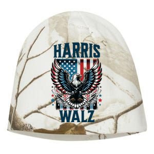 Harris Walz Kamala Harris Walz 2024 Kati - Camo Knit Beanie