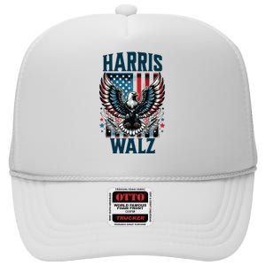 Harris Walz Kamala Harris Walz 2024 High Crown Mesh Back Trucker Hat