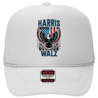 Harris Walz Kamala Harris Walz 2024 High Crown Mesh Back Trucker Hat