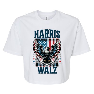 Harris Walz Kamala Harris Walz 2024 Bella+Canvas Jersey Crop Tee