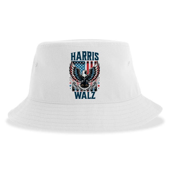 Harris Walz Kamala Harris Walz 2024 Sustainable Bucket Hat