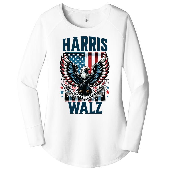 Harris Walz Kamala Harris Walz 2024 Women's Perfect Tri Tunic Long Sleeve Shirt