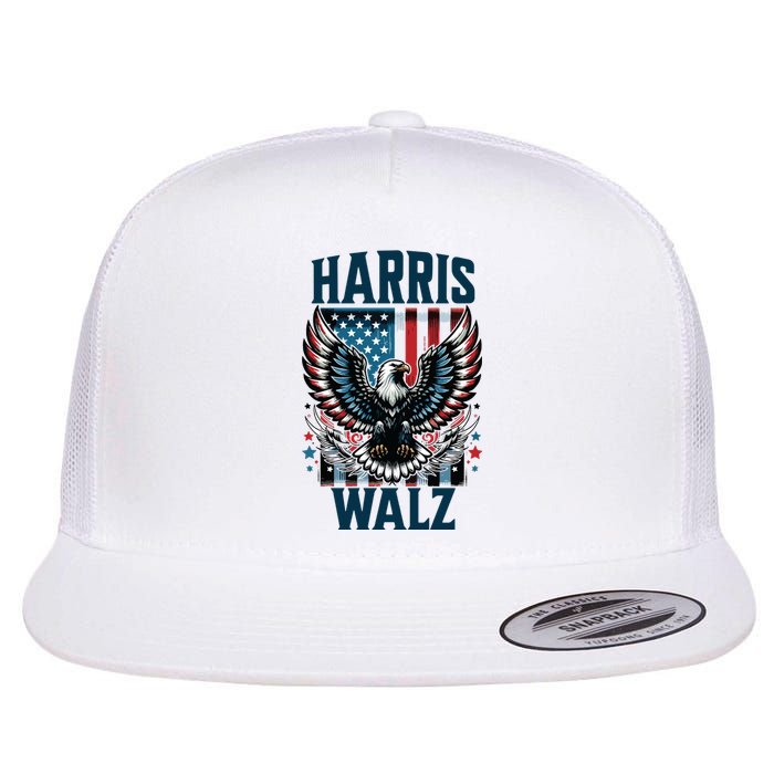 Harris Walz Kamala Harris Walz 2024 Flat Bill Trucker Hat