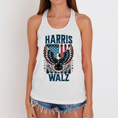 Harris Walz Kamala Harris Walz 2024 Women's Knotted Racerback Tank