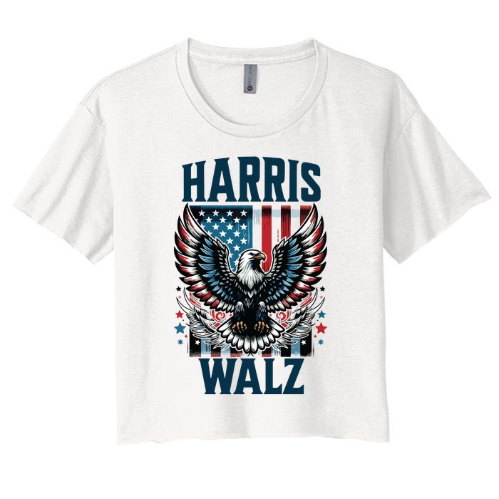 Harris Walz Kamala Harris Walz 2024 Women's Crop Top Tee