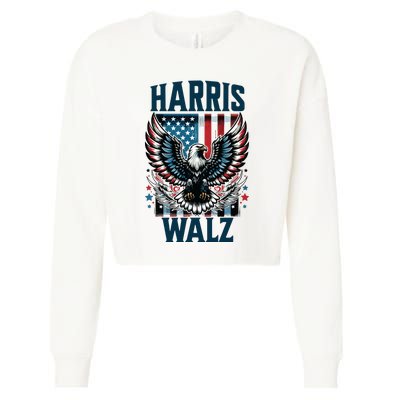 Harris Walz Kamala Harris Walz 2024 Cropped Pullover Crew