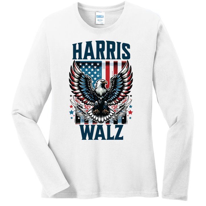 Harris Walz Kamala Harris Walz 2024 Ladies Long Sleeve Shirt