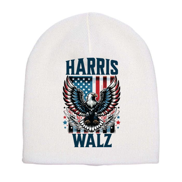 Harris Walz Kamala Harris Walz 2024 Short Acrylic Beanie