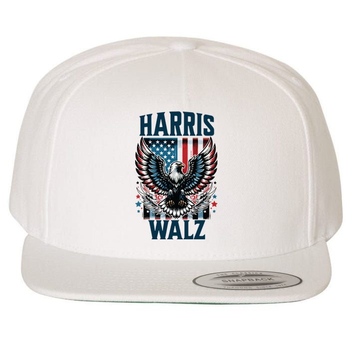 Harris Walz Kamala Harris Walz 2024 Wool Snapback Cap