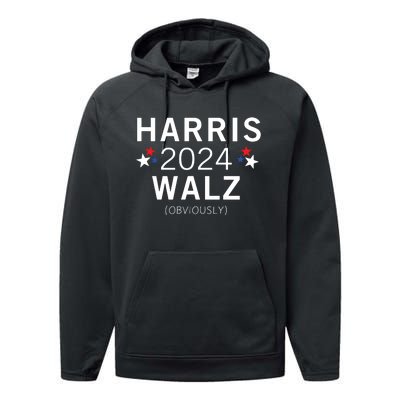 Harris Walz Kamala Democrat Voting Presidential Election Performance Fleece Hoodie