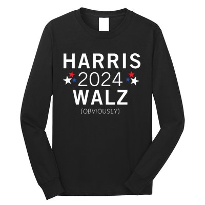 Harris Walz Kamala Democrat Voting Presidential Election Long Sleeve Shirt