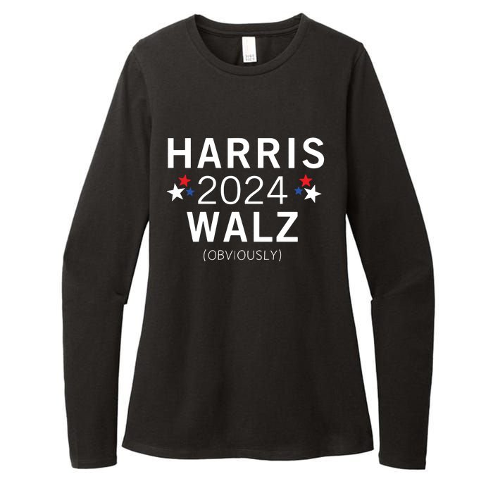 Harris Walz Kamala Democrat Voting Presidential Election Womens CVC Long Sleeve Shirt