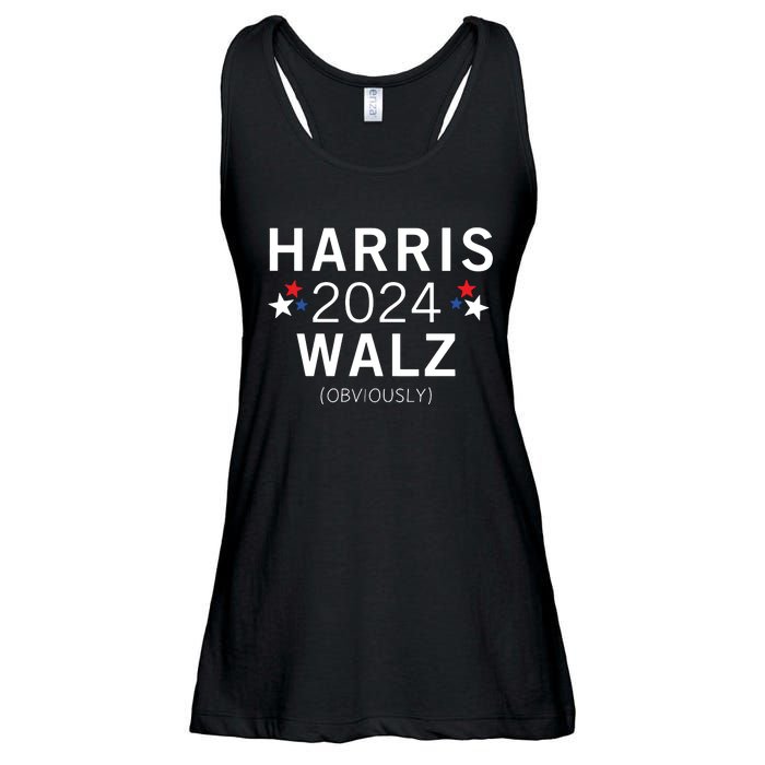 Harris Walz Kamala Democrat Voting Presidential Election Ladies Essential Flowy Tank