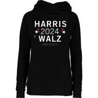 Harris Walz Kamala Democrat Voting Presidential Election Womens Funnel Neck Pullover Hood