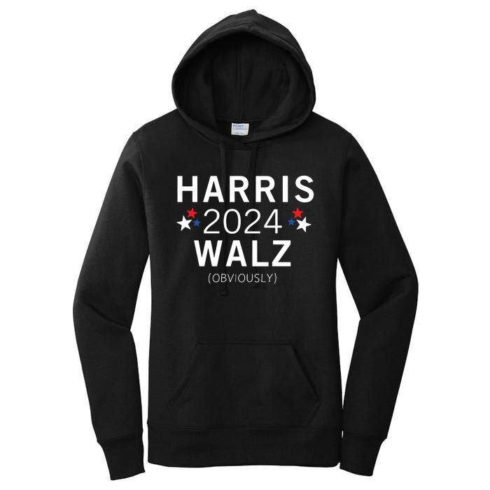 Harris Walz Kamala Democrat Voting Presidential Election Women's Pullover Hoodie