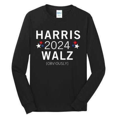 Harris Walz Kamala Democrat Voting Presidential Election Tall Long Sleeve T-Shirt