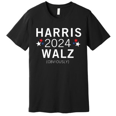 Harris Walz Kamala Democrat Voting Presidential Election Premium T-Shirt