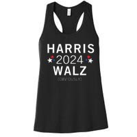 Harris Walz Kamala Democrat Voting Presidential Election Women's Racerback Tank