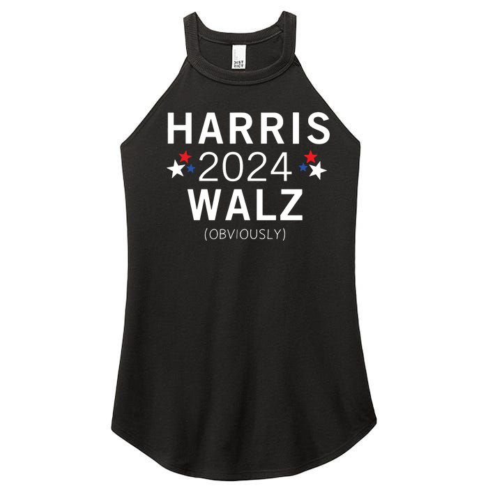 Harris Walz Kamala Democrat Voting Presidential Election Women's Perfect Tri Rocker Tank