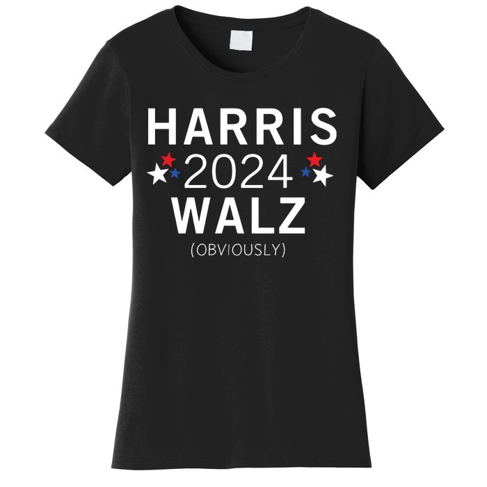 Harris Walz Kamala Democrat Voting Presidential Election Women's T-Shirt