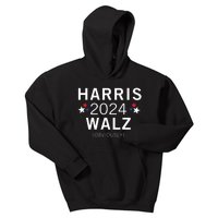 Harris Walz Kamala Democrat Voting Presidential Election Kids Hoodie