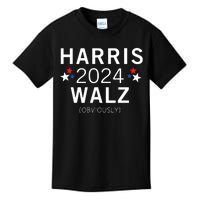 Harris Walz Kamala Democrat Voting Presidential Election Kids T-Shirt