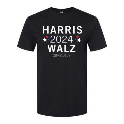 Harris Walz Kamala Democrat Voting Presidential Election Softstyle CVC T-Shirt