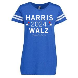 Harris Walz Kamala Democrat Voting Presidential Election Enza Ladies Jersey Football T-Shirt