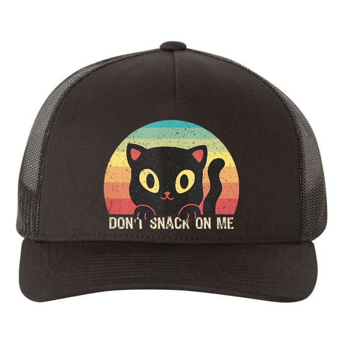 Harris Walz Kamala 2024 Support DonT Snack On Me Cat Yupoong Adult 5-Panel Trucker Hat