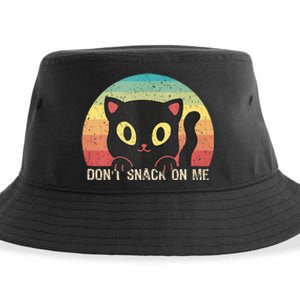 Harris Walz Kamala 2024 Support DonT Snack On Me Cat Sustainable Bucket Hat