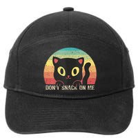 Harris Walz Kamala 2024 Support DonT Snack On Me Cat 7-Panel Snapback Hat