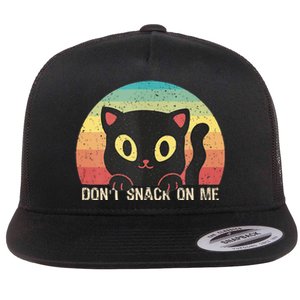 Harris Walz Kamala 2024 Support DonT Snack On Me Cat Flat Bill Trucker Hat