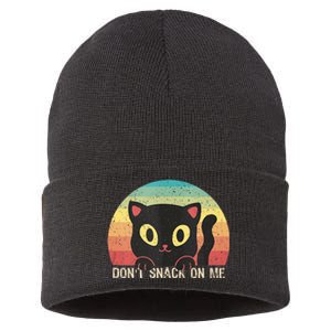 Harris Walz Kamala 2024 Support DonT Snack On Me Cat Sustainable Knit Beanie