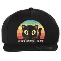 Harris Walz Kamala 2024 Support DonT Snack On Me Cat Wool Snapback Cap