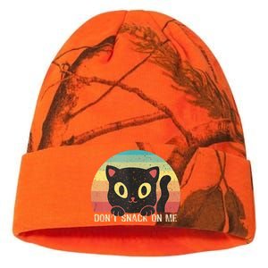 Harris Walz Kamala 2024 Support DonT Snack On Me Cat Kati Licensed 12" Camo Beanie