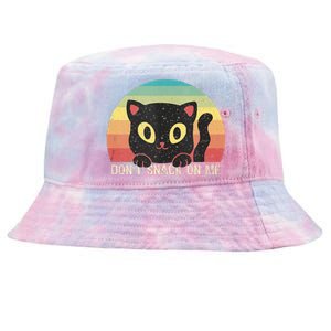 Harris Walz Kamala 2024 Support DonT Snack On Me Cat Tie-Dyed Bucket Hat