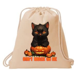 Harris Walz Kamala 2024 Support DonT Snack On Me Cat Drawstring Bag