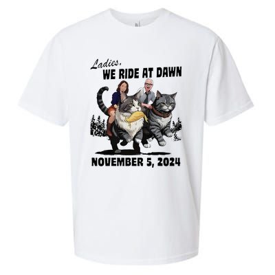 Harris Walz Ladies We Ride At Dawn November 5th 2024 Sueded Cloud Jersey T-Shirt