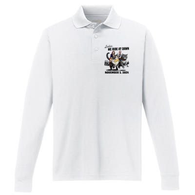 Harris Walz Ladies We Ride At Dawn November 5th 2024 Performance Long Sleeve Polo