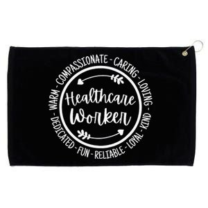 Healthcare Worker Life Essential Health Care Appreciation Grommeted Golf Towel