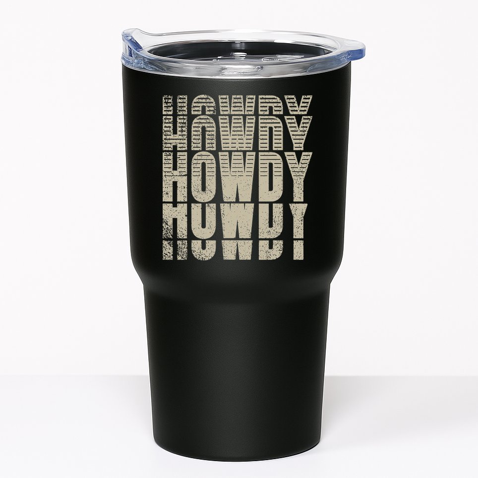 Howdy Western Life Country Gal Ranch Horse Lover Rodeo Rider Tumbler