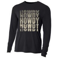 Howdy Western Life Country Gal Ranch Horse Lover Rodeo Rider Cooling Performance Long Sleeve Crew