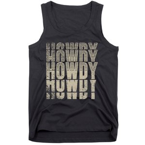 Howdy Western Life Country Gal Ranch Horse Lover Rodeo Rider Tank Top