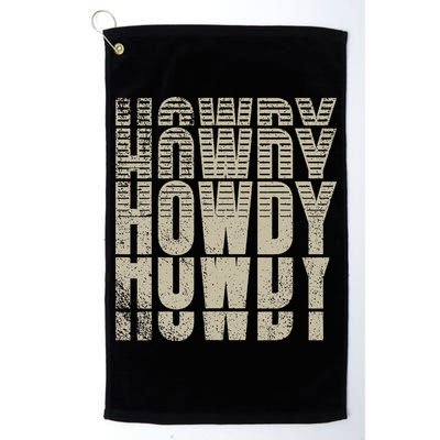 Howdy Western Life Country Gal Ranch Horse Lover Rodeo Rider Golf Towel
