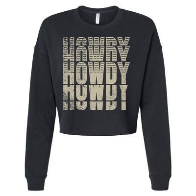 Howdy Western Life Country Gal Ranch Horse Lover Rodeo Rider Cropped Pullover Crew