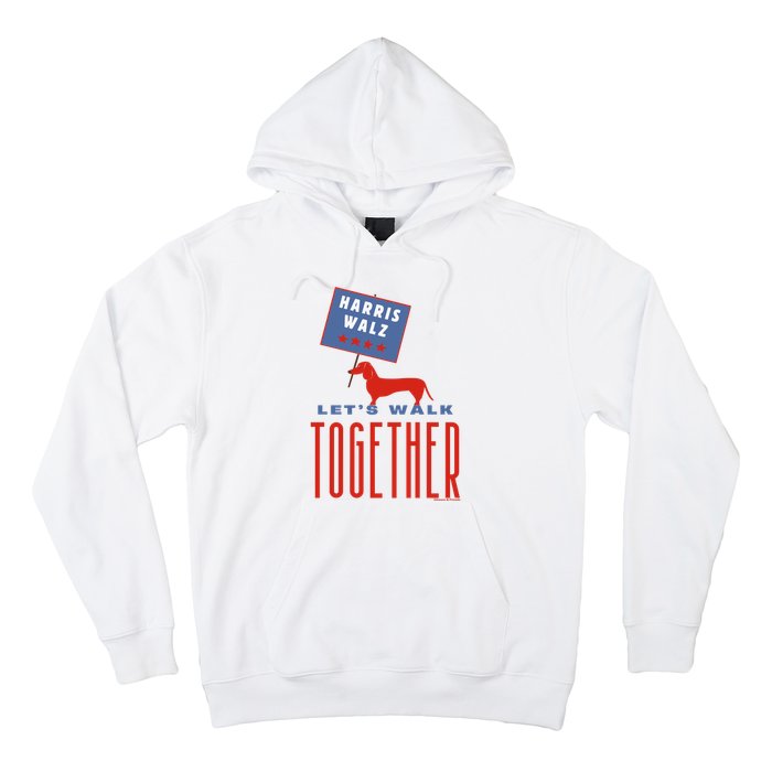 Harris Walz LetS Walk Together Hoodie